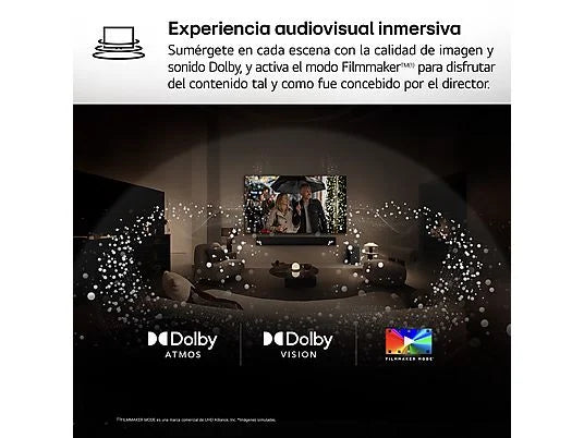 TV OLED 48 - LG OLED48C45LA, OLED 4K, Procesador Inteligente 4K α9 Gen7, Smart TV, DVB-T2 (H.265), Negro