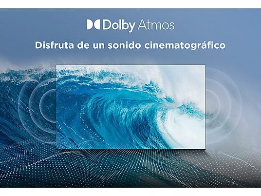 TV QLED 55" - TCL 55P7K, UHD 4K, AiPQ Processor, Smart TV, DVB-T2, 60 Hz, Pantalla HVA, Dolby Atmos, Negro