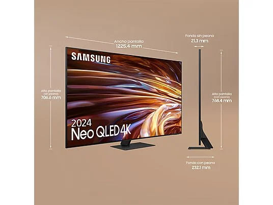 TV Neo QLED 55 - Samsung TQ55QN95DATXXC, UHD 4K Mini LED, Procesador NQ4 AI Gen2 , Smart TV, DVB-T2 (H.265), Graphite Black