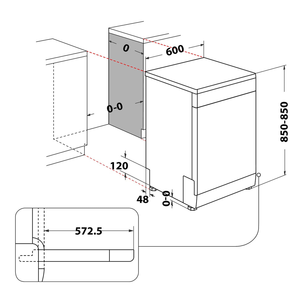 Lavavajillas Whirlpool wfc3c34x (14 cubiertos - 60 cm - Inox)