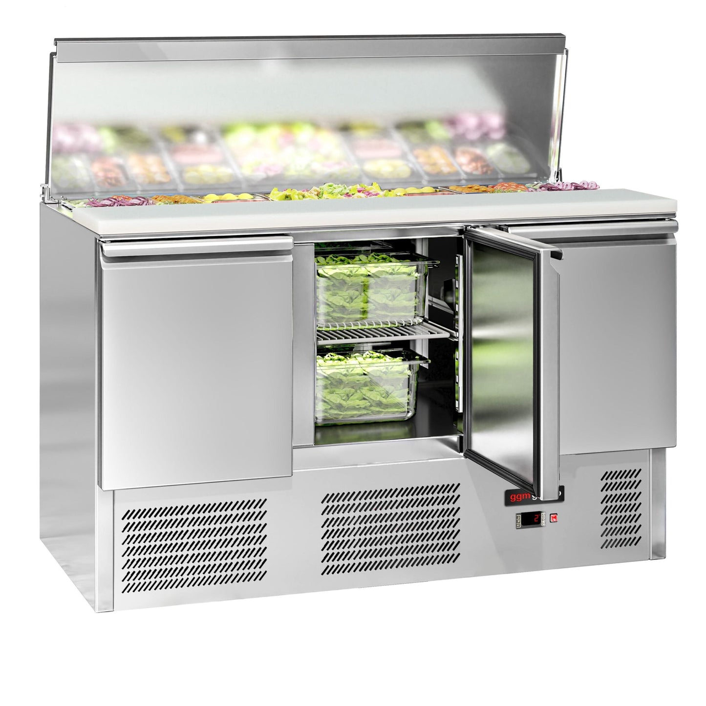 Saladette Eco - 1,37 x 0,7 M - con 3 puertas GGM Gastro