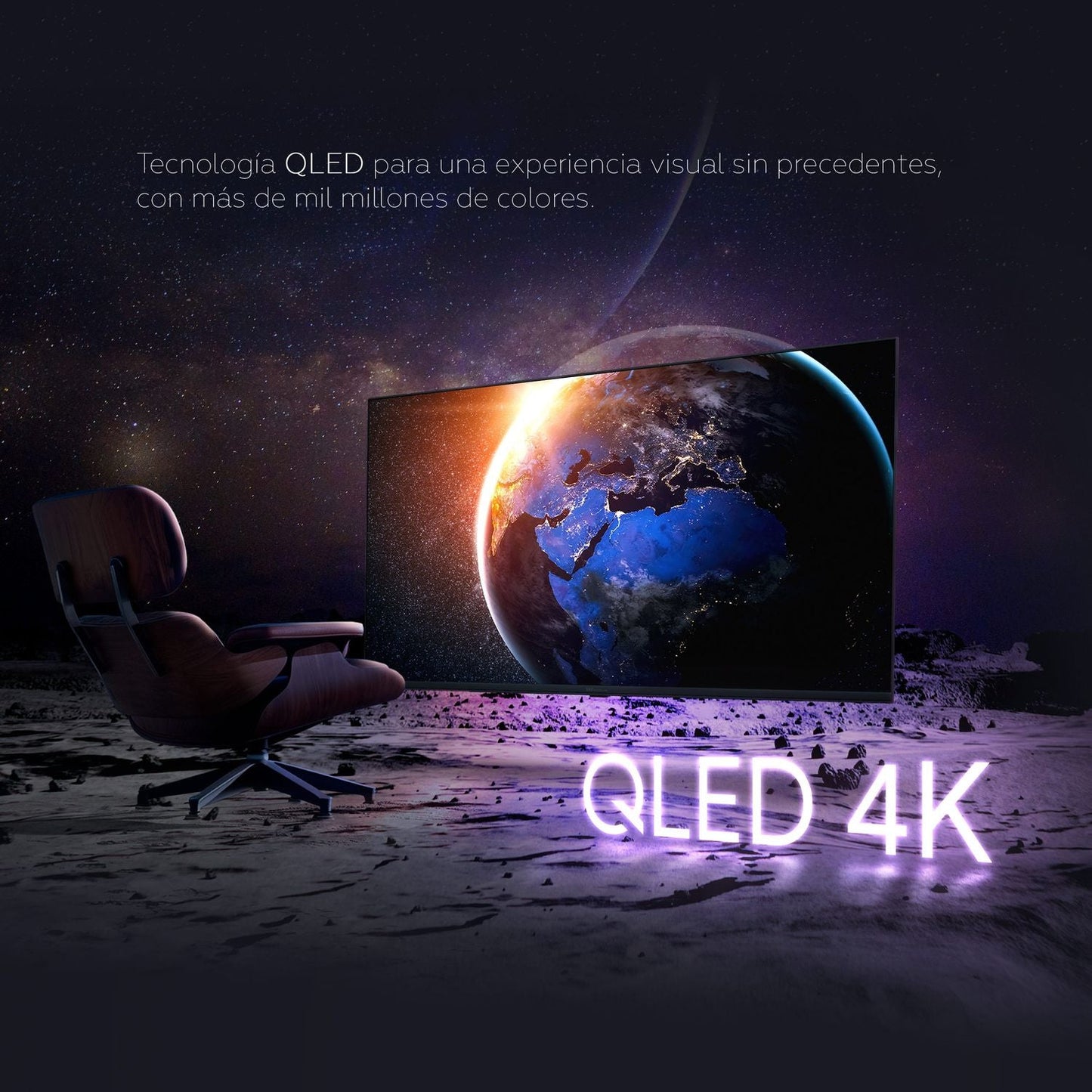 Smart TV 50 pulgadas Qled 4K, Televisor Hey Google Td Systems PRIME50C19GLQ