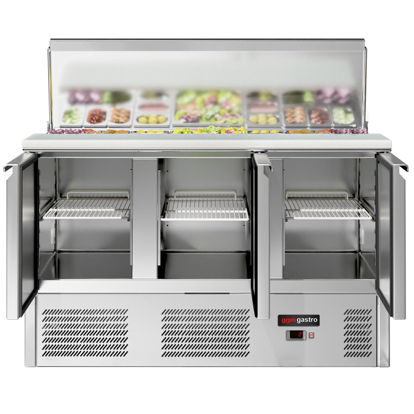 Saladette Eco - 1,37 x 0,7 M - con 3 puertas GGM Gastro
