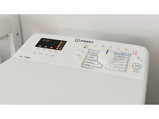 Lavadora carga superior Indesit BTWS60400SPN 6kg 1000rpm