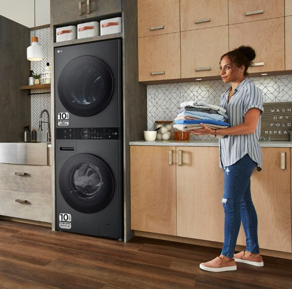 LG WT1210BBF.APBQKIS Lavasecadora Independiente de Carga Frontal 12Kg/22Kg A Negra