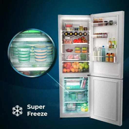 Cecotec Bolero CoolMarket Combi 322 Glass Black Frigorífico Combi E cristal Negro