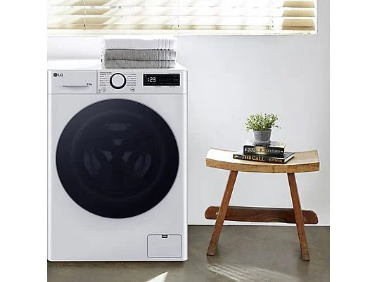 Lavadora secadora - LG F2DR5S09A1W, 9 kg+5 kg, 1200 rpm, 12 programas, Blanco