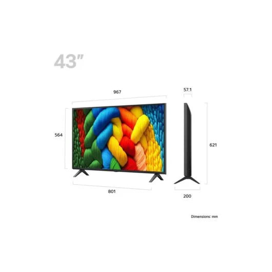 LG NanoCell 43NANO80A6B 43" 4K Ultra HD Smart TV Wifi Negro