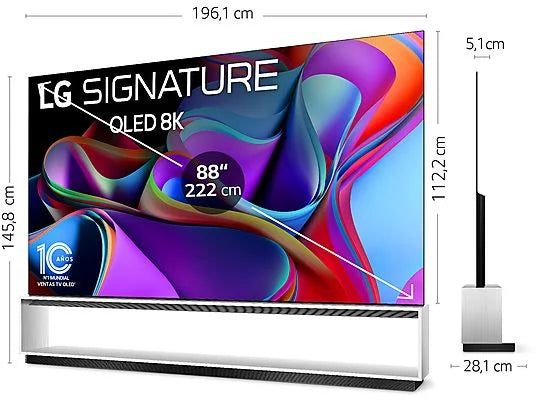 TV inteligente OLED Z9 de 88 pulgadas, dispositivo con ThinQ AI, Clase 8K, 2024