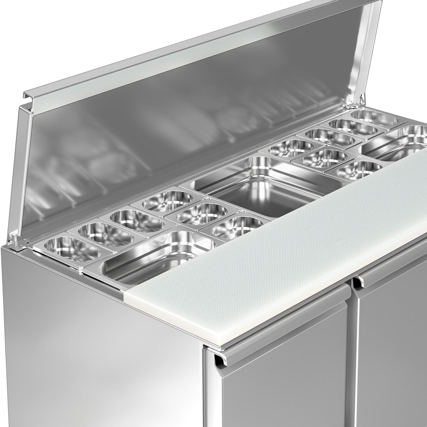 Saladette Eco - 1,37 x 0,7 M - con 3 puertas GGM Gastro