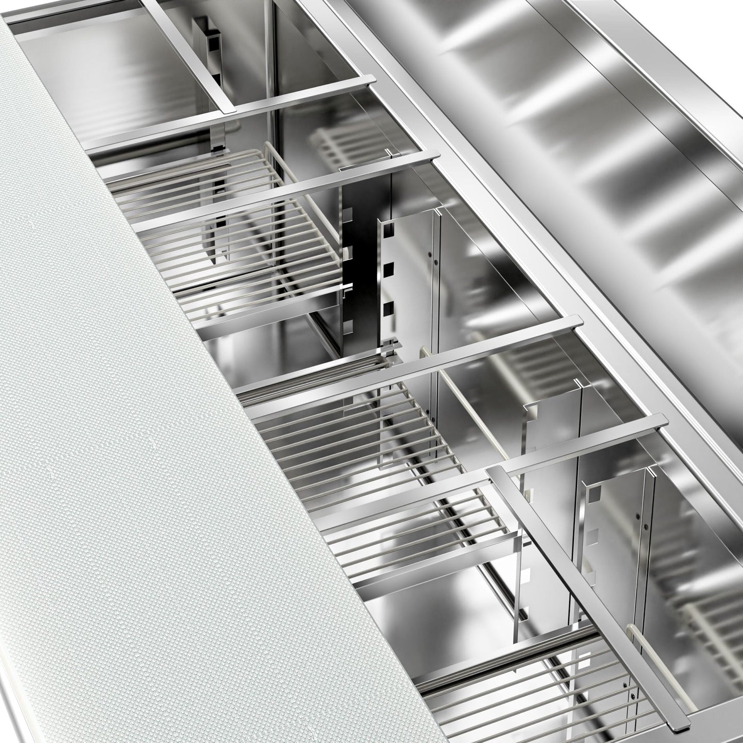 Saladette Eco - 1,37 x 0,7 M - con 3 puertas GGM Gastro