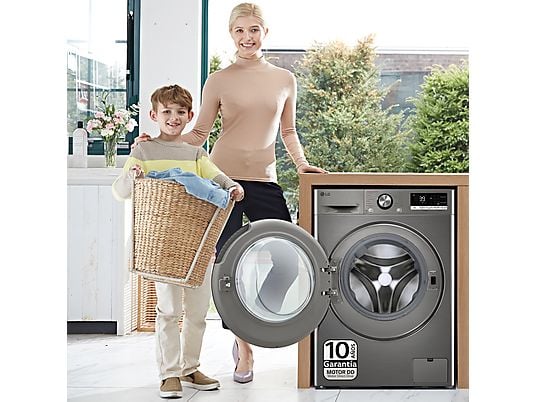 LG - lavadora F4WR7009AGS 9kg 1400rpm Inox a