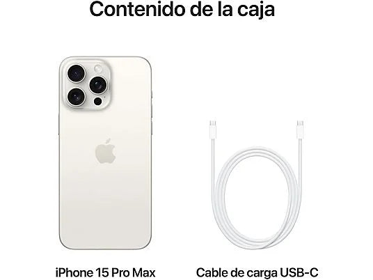 Apple iPhone 15 Pro Max 256GB Blanco titanio