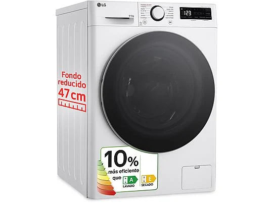 Lavadora secadora - LG F2DR5S09A1W, 9 kg+5 kg, 1200 rpm, 12 programas, Blanco