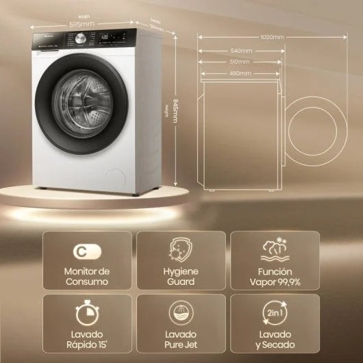 Lavadora Secadora Hisense WD3S8043BW3