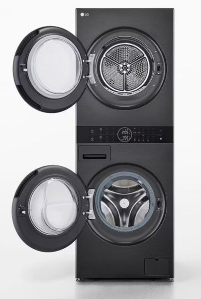LG WT1210BBF.APBQKIS Lavasecadora Independiente de Carga Frontal 12Kg/22Kg A Negra
