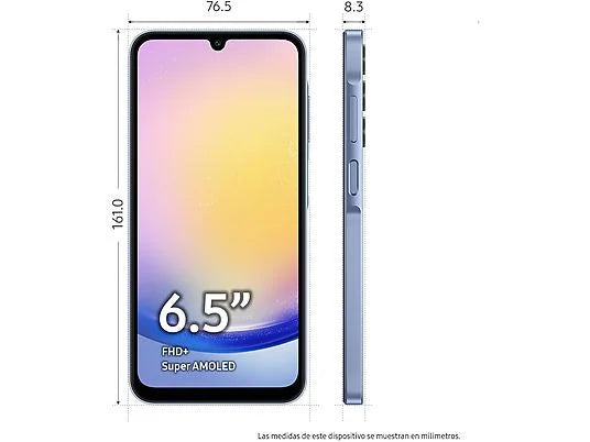 Samsung Galaxy A25 5G Azul (8 GB 256 GB)