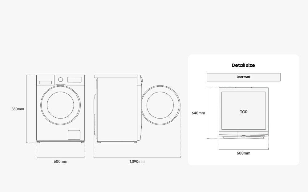 Lavadora Secadora Samsung WD90DG5B15BEEC