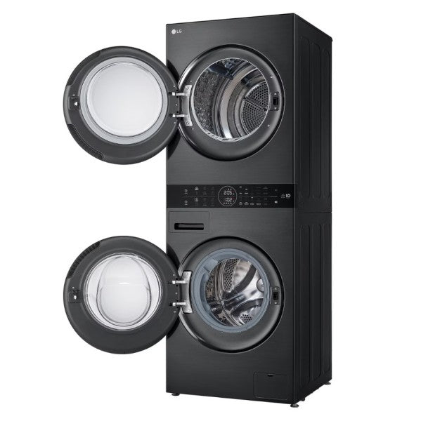 LG WT1210BBF.APBQKIS Lavasecadora Independiente de Carga Frontal 12Kg/22Kg A Negra