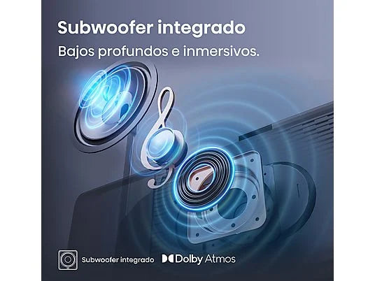 TV Mini LED 75 - Hisense 75E8Q, UHD 4K, 144 Hz, Hi-View Engine, Escalador HDR IA, Subwoofer integrado, Negro