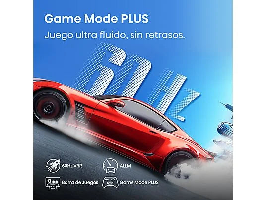 TV LED 43" - Hisense 43A6Q, UHD 4K, Quad Core/MT9603, IA 4K Upscaler, Modo Juego Plus, Control por voz, Negro