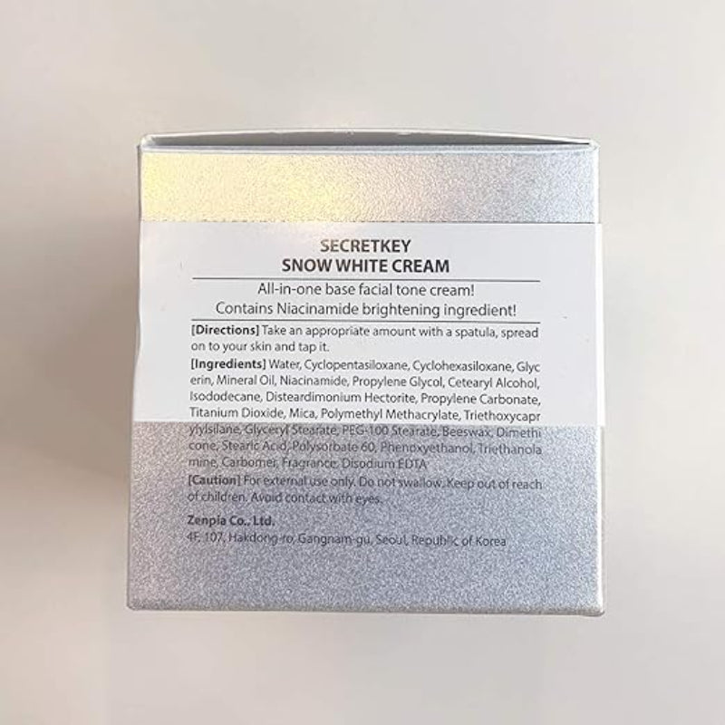 Snow White Cream – Brightening Face Cream with Niacinamide for Glowing Skin (50g)