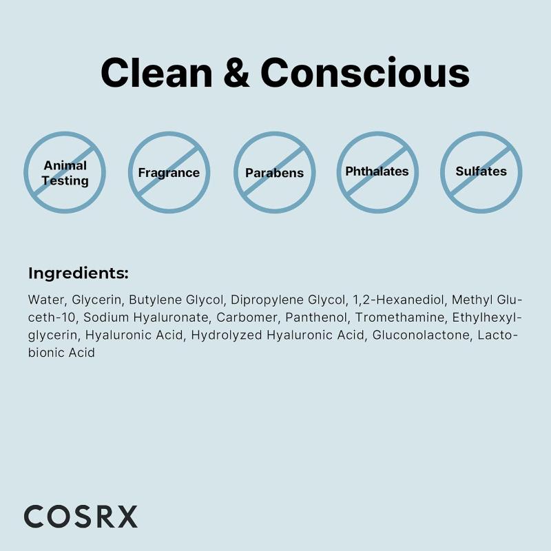 COSRX Triple Hyaluronic Moisture Ampoule – Deep Hydration Serum with 3 Types of Hyaluronic Acid – Lightweight Korean Skincare