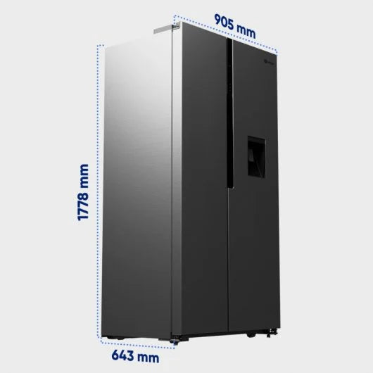 Origial COOL AND FREEZE SBS Frigorífico Americano con Dispensador No Frost E Acero Inoxidable