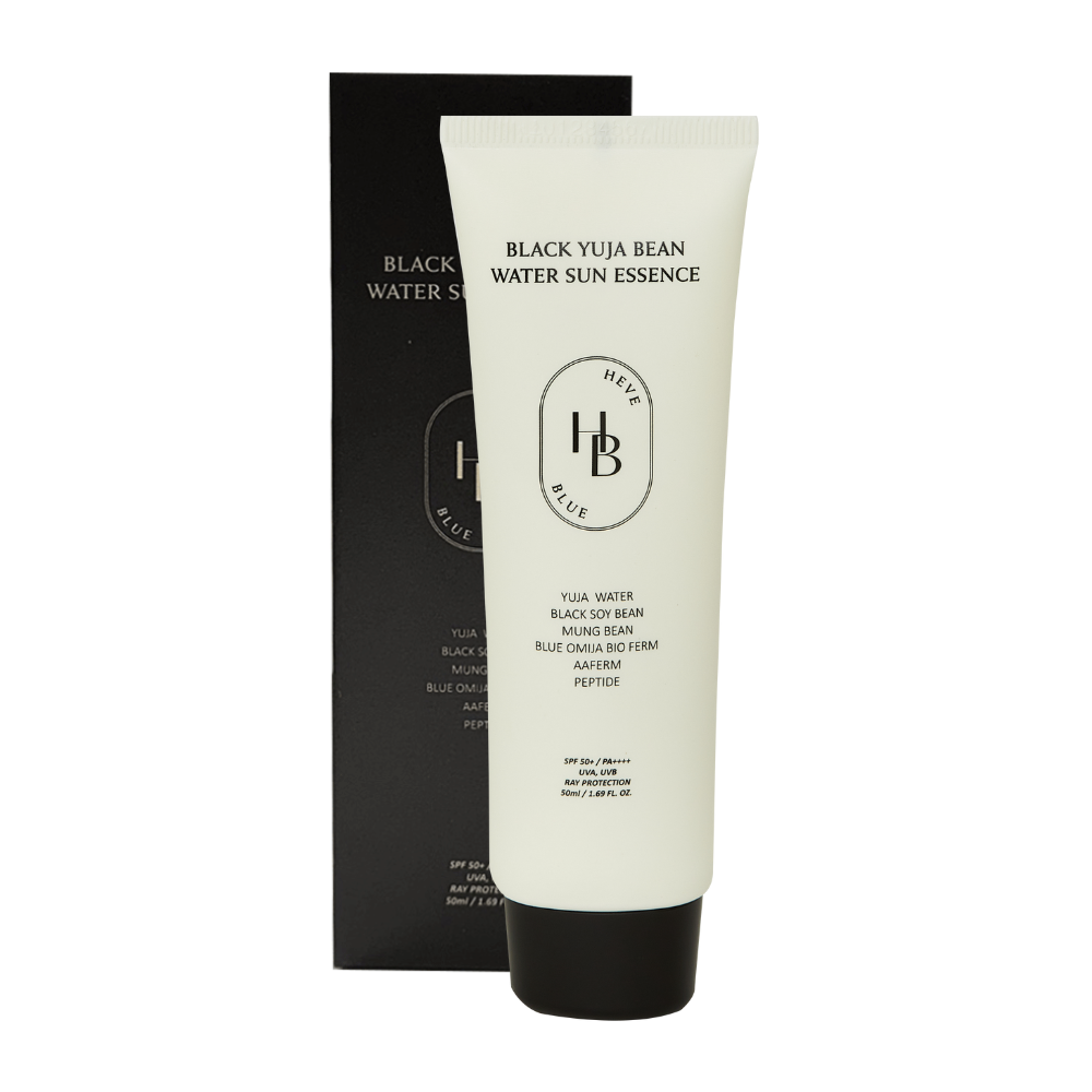 Heveblue Black Yuja Bean Water Sun Essence SPF50+ PA++++ (50ml)