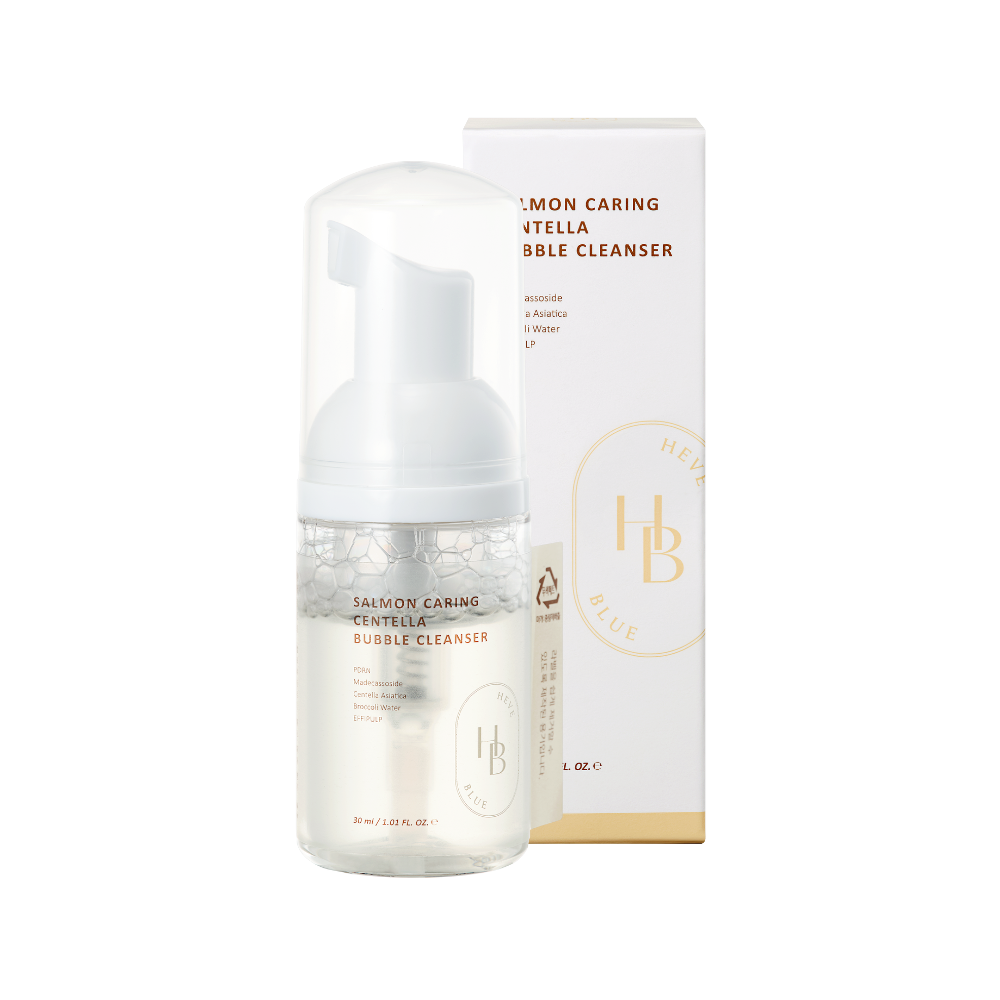 Heveblue Salmon Caring Centella Bubble Cleanser - Mini (30ml)