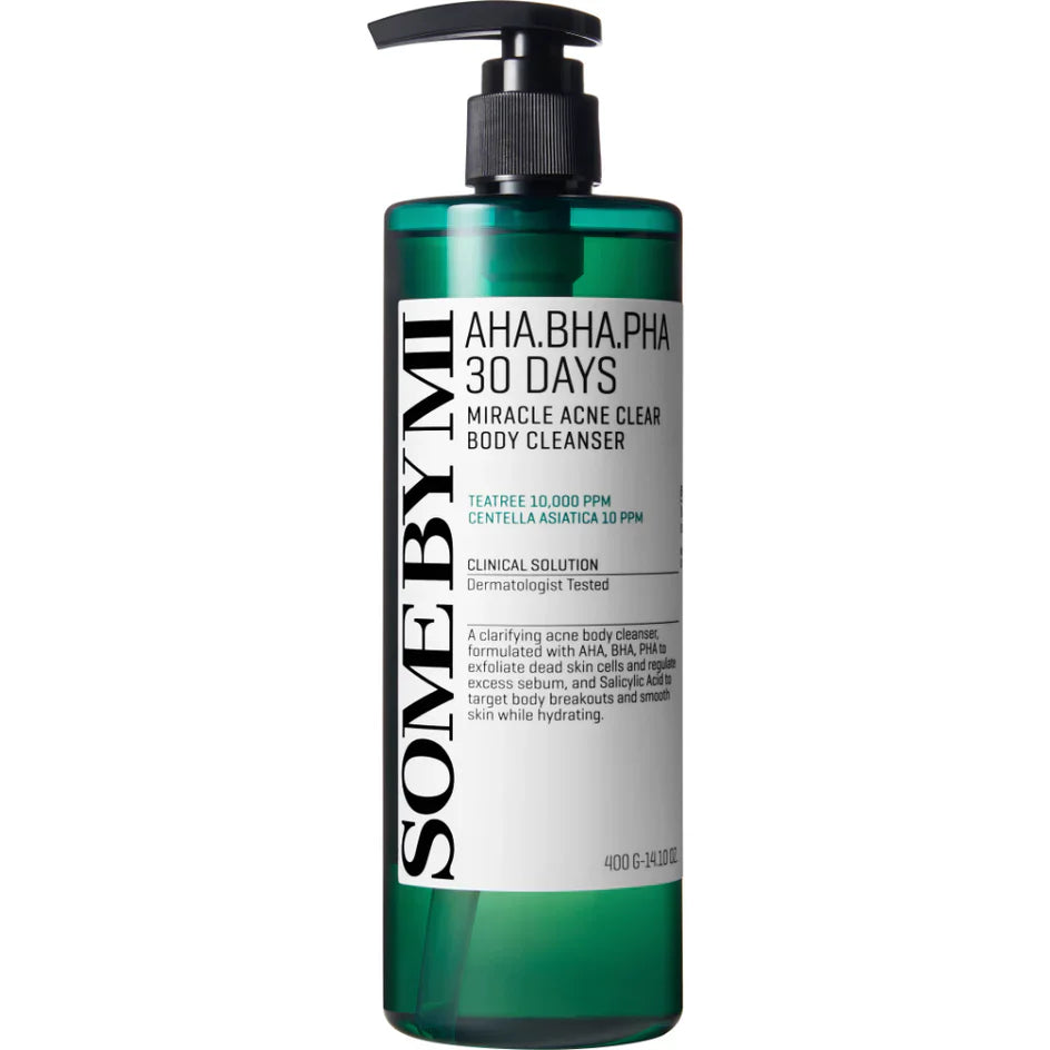 SOME BY MI AHA BHA PHA 30‑Day Miracle Acne Clear Body Cleanser – Triple‑Acid Exfoliating Body Wash