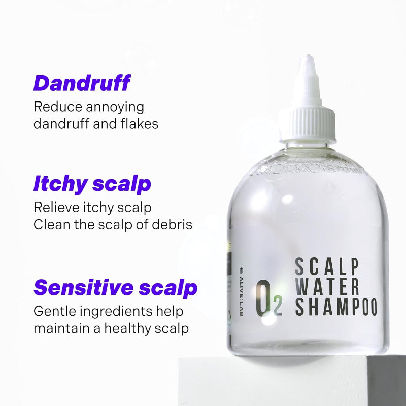 ALIVE LAB O₂ Scalp Water Shampoo – Cooling, Barrier‑Strengthening Cleanser