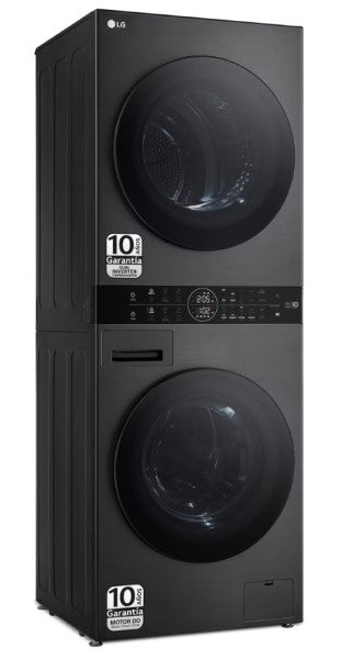 LG WT1210BBF.APBQKIS Lavasecadora Independiente de Carga Frontal 12Kg/22Kg A Negra