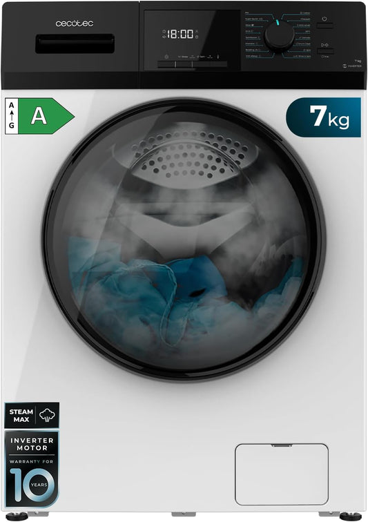 Lavadora Cecotec 02172 Bolero DressCode 7410 7kg 1200rpm a Inverter Bco