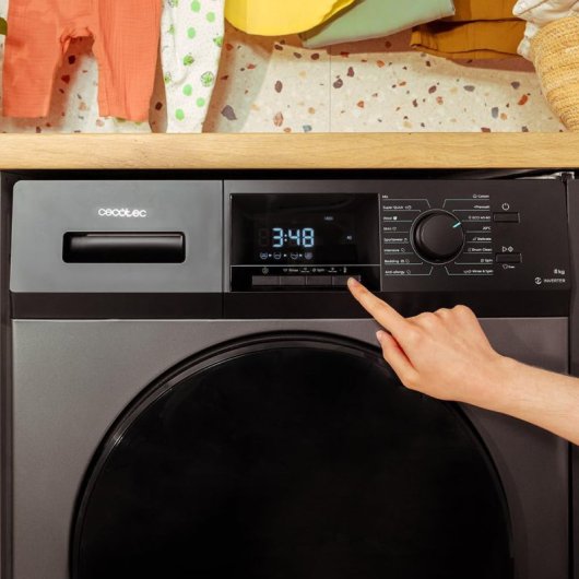 Lavadora Cecotec 02175 Bolero DressCode 8410 8kg 1400rpm a Inverter Inox