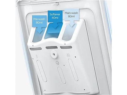 Lavadora carga superior - OK OWM 6213 D, 6 kg, 1000 rpm, 15 Programas, bloqueo niños, Blanco