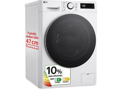 Lavadora secadora - LG F2DR5S09A1W, 9 kg+5 kg, 1200 rpm, 12 programas, Blanco