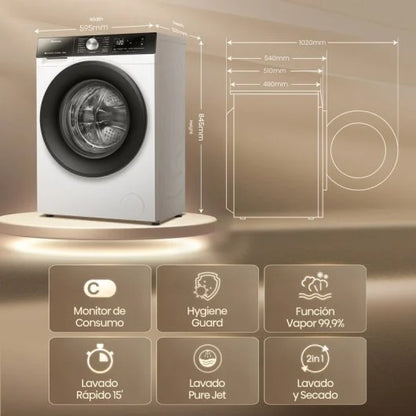 Lavadora Secadora Hisense WD3S8043BW3
