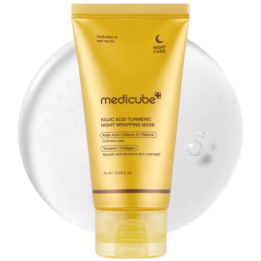 Kojic Acid Turmeric Overnight Wrapping Peel Off Mask – Brightens & Defends Against Skin Stress for a Clear, Glowing Complexion