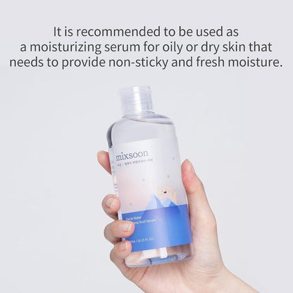 mixsoon Glacier Water Hyaluronic Acid Serum - Non-greasy Hydration Booster, Firming Facial Serum For Radiant, Dewy Skin