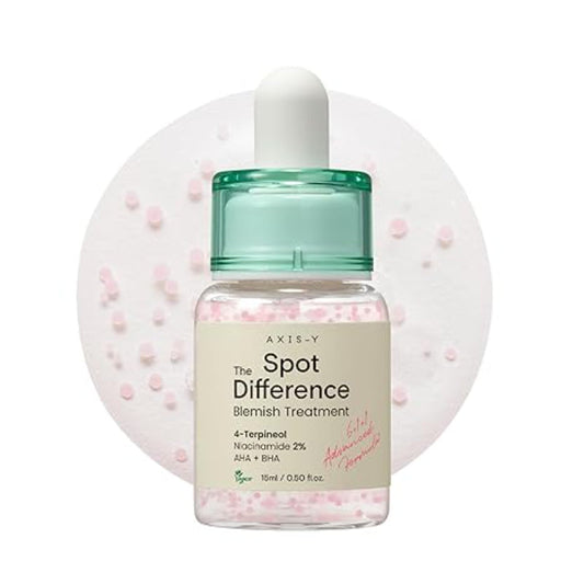AXIS-Y Spot the Difference Blemish Treatment – Lightweight Serum for Acne-Prone & Sensitive Skin with Tea Tree & Zinc