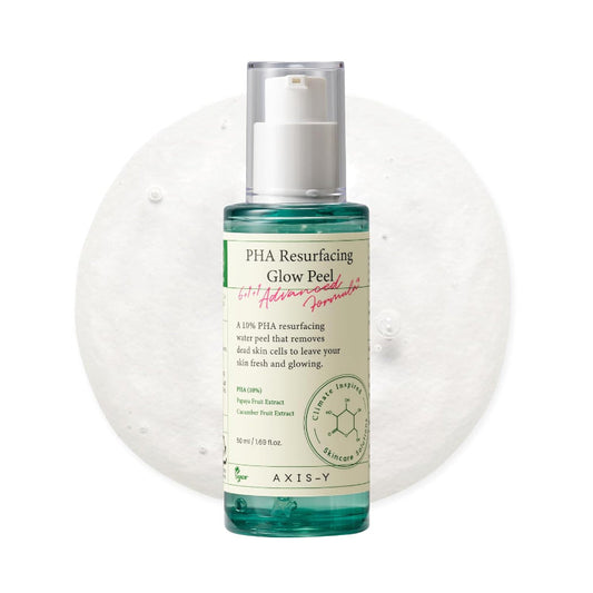AXIS - Y PHA Resurfacing Glow Peel – Gentle Exfoliating Liquid with Polyhydroxy Acids for Radiant, Smooth Skin