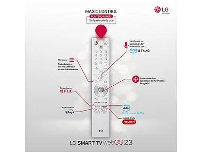 TV OLED 77 - LG OLED77Z39LA, OLED 8K, Inteligente α9 8K Gen6, Smart TV, DVB-T2 (H.265), Negro