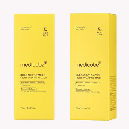 Kojic Acid Turmeric Overnight Wrapping Peel Off Mask – Brightens & Defends Against Skin Stress for a Clear, Glowing Complexion