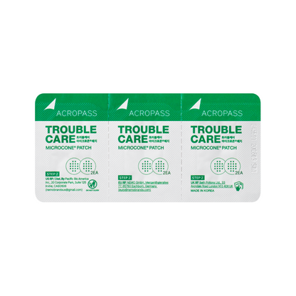 Acropass Trouble Care Microneedle Acne Patches - 6 Pack (6 Patches + 6 Prep Wipes)