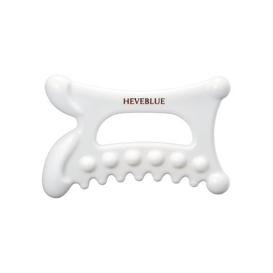 Heveblue Natural White Clay Relaxing Homecare Gua Sha (1pc)