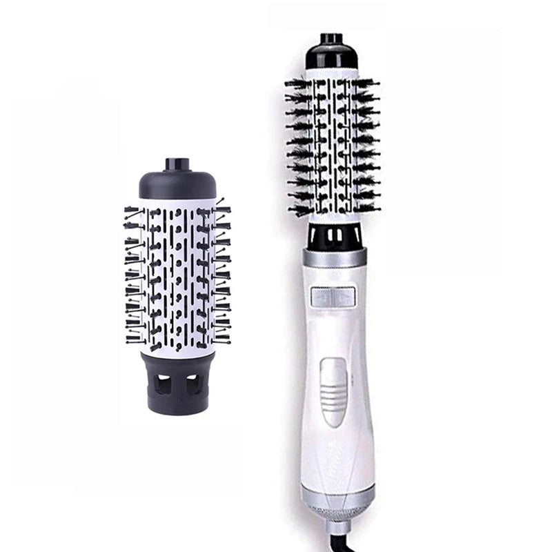 Automatic Rotating Hair Dryer Brush 2 In 1 Styling Tool with 360 Degree Curling Iron Comb