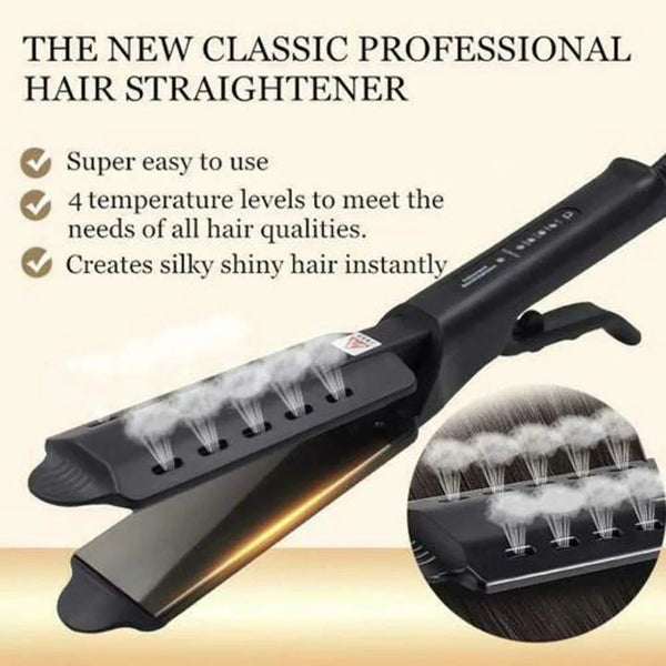 Curling and Straightening Dual Use Hair Straightener - Portable, Constant Temperature with 4 Gears for Effortless Styling