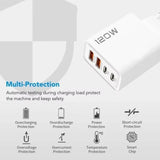 Xiaomi 120W Fast Charger 4 Port USB Type C Quick Charge 3.0 Adapter for iPhone Samsung Huawei