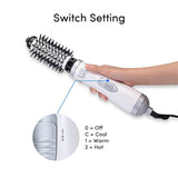 Automatic Rotating Hair Dryer Brush 2 In 1 Styling Tool with 360 Degree Curling Iron Comb